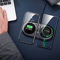 Беспроводное зарядное устройство «Baseus Simple 2in1 Wireless Charger», БЕЛЫЙ