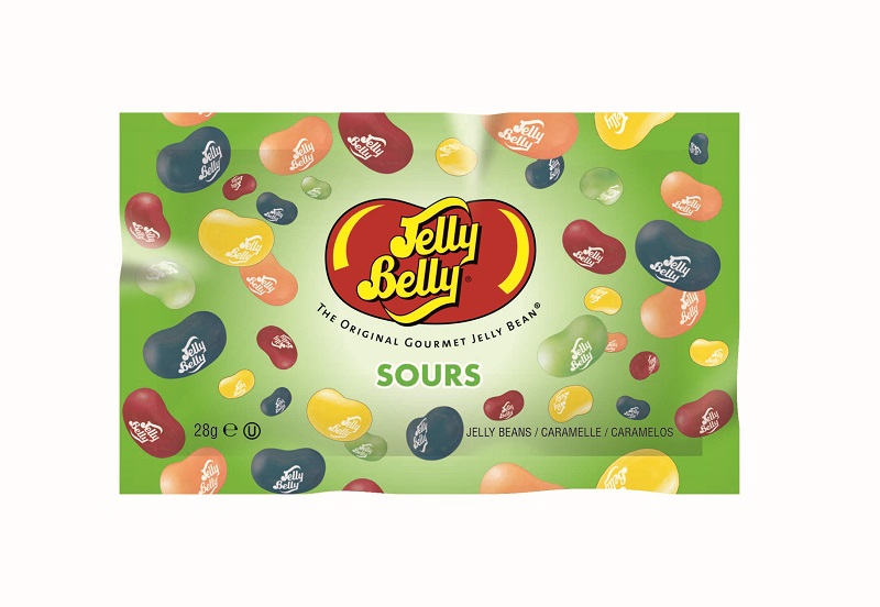 Драже жевательное «Jelly Belly» ассорти кислые фрукты 28 г пакет 5 вкусов