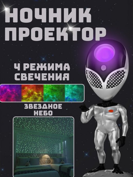 Лазерный Ночник-Проектор Aliensun Star Projector