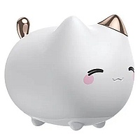 Ночник силиконовый «Котенок» белый, Baseus Cute Series Kitty Silicone, (DGAM-A02)