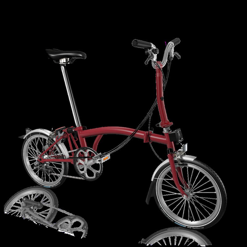 Складной велосипед Brompton M3L, цвет: Red (красный)